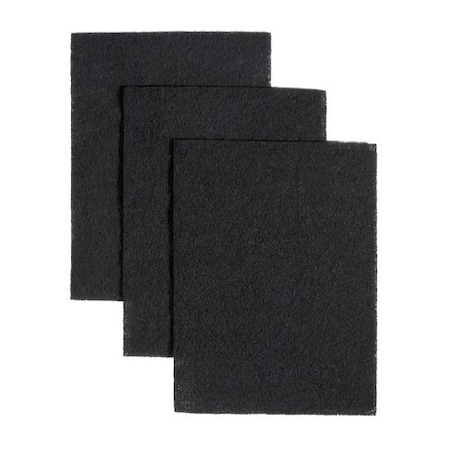 Duraflow Filtration Charcoal Filter Pads for Broan BP58, 7-3/4 x 10-1/2-Inch (3-Pack) CPK1